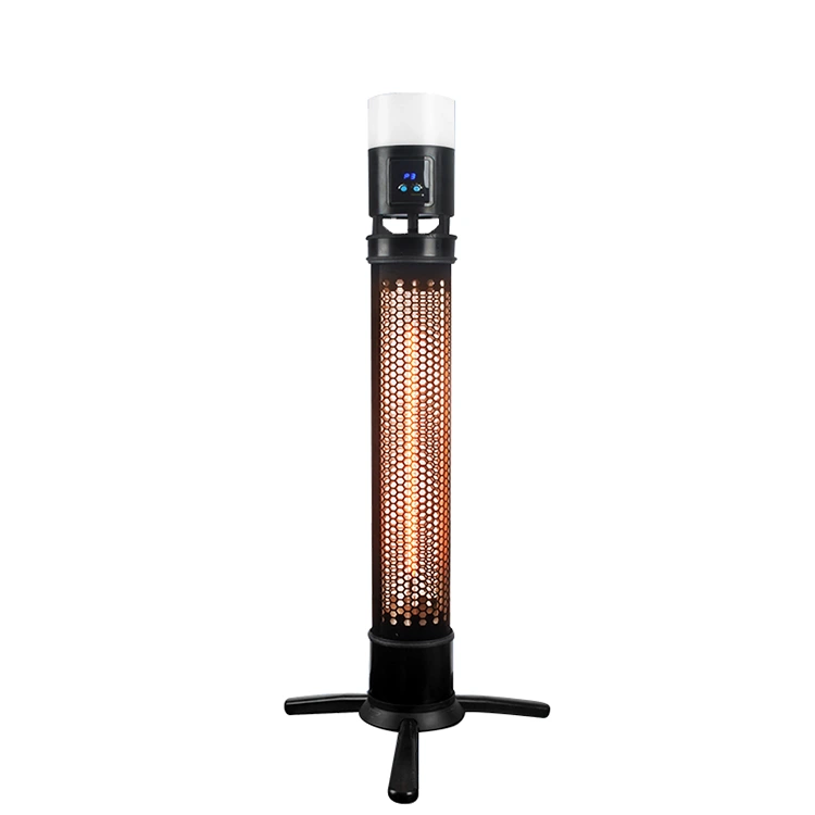 Chauffe-terrasse électrique avec lumière LED